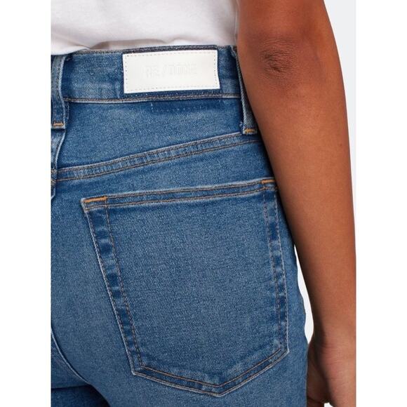 RE/DONE Cropped Faded High-Rise Slim-Leg Jeans Size 29 New with Tags - Picture 9 of 11